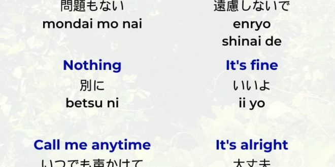 Some ways to say 